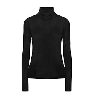 Ribbed Modal-Blend Turtleneck Sweater