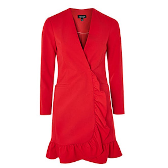 Ruffle Blazer Dress