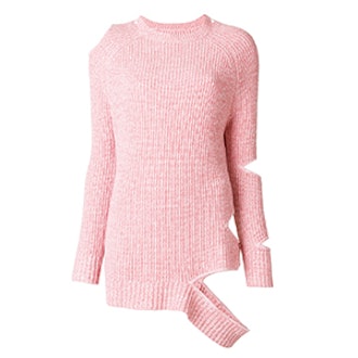 Cut-Out Ribbed Jumper