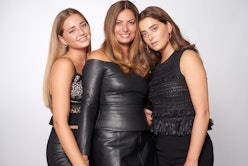 Ally, Jenny, and Taylor Frankel posing in all-black outfits 