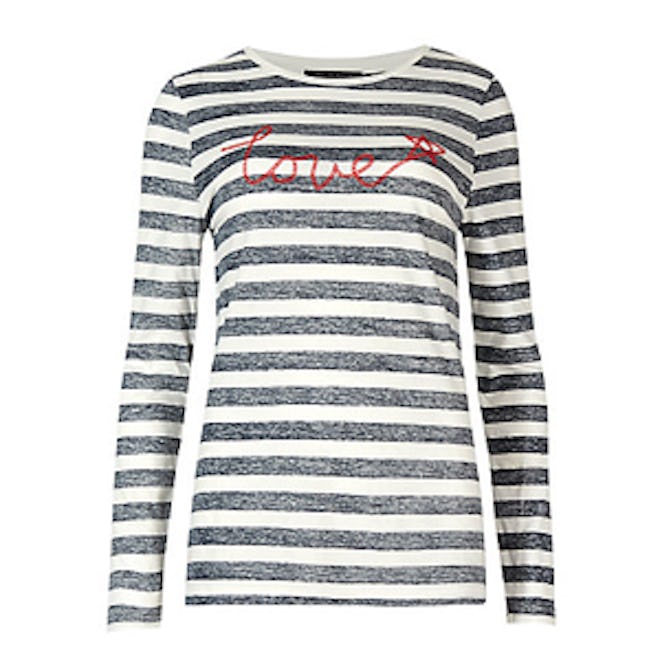 Pure Cotton Striped Long Sleeve Sweatshirt