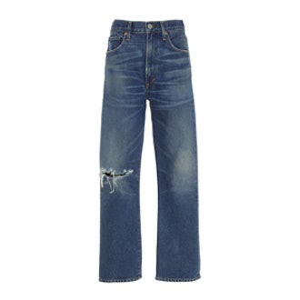 Dree Distressed Slim-Leg Jeans