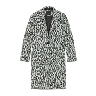 Leopard-Print Frock Coat