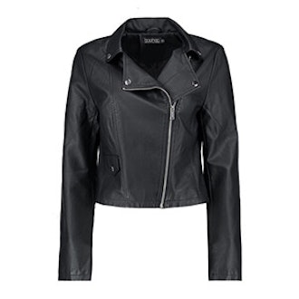 Zoe Vegan Leather Biker Jacket