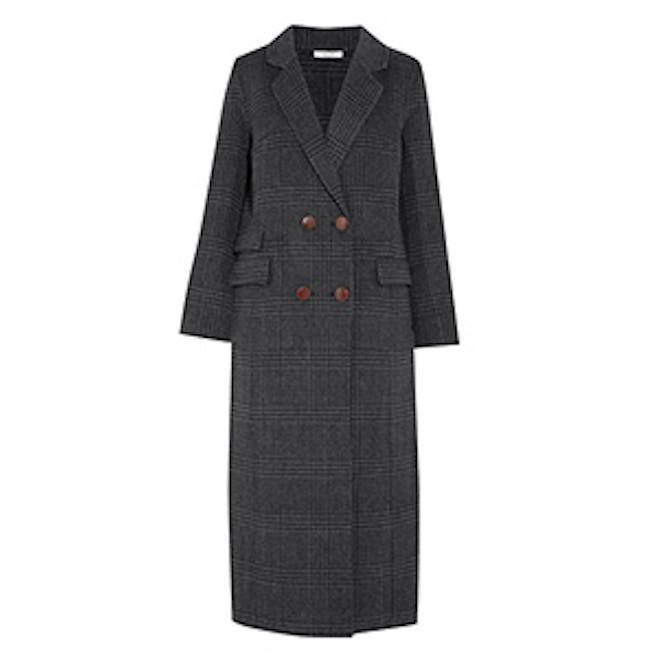 Driggs Checked Wool-Blend Coat