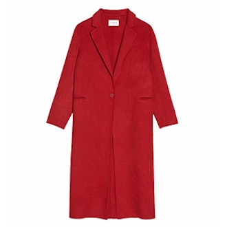Felted-Effect Wool And Cotton Coat