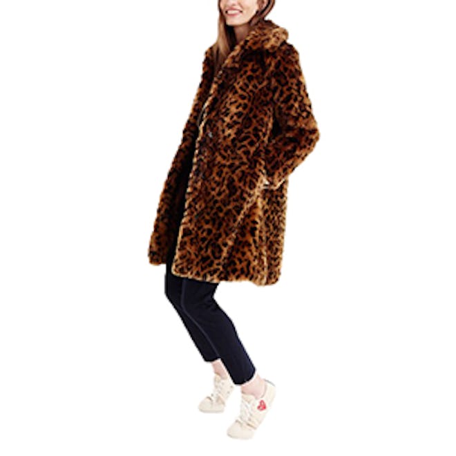 Faux-Fur Leopard Coat