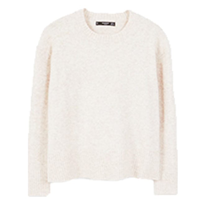 Ribbed Panels Sweater