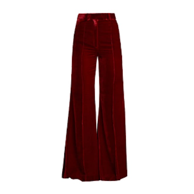 Lincoln Wide-leg Velvet Trousers