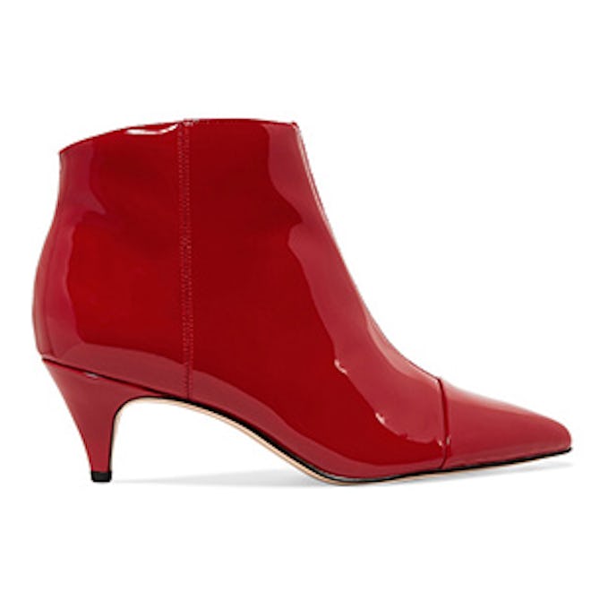 Kinzey Patent-Leather Ankle Boots
