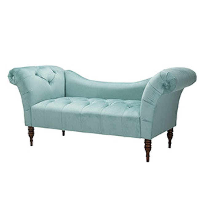Skyline Furniture Button Tufted Velvet Chaise