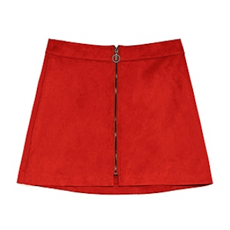 Zara Faux Suede Mini Skirt,