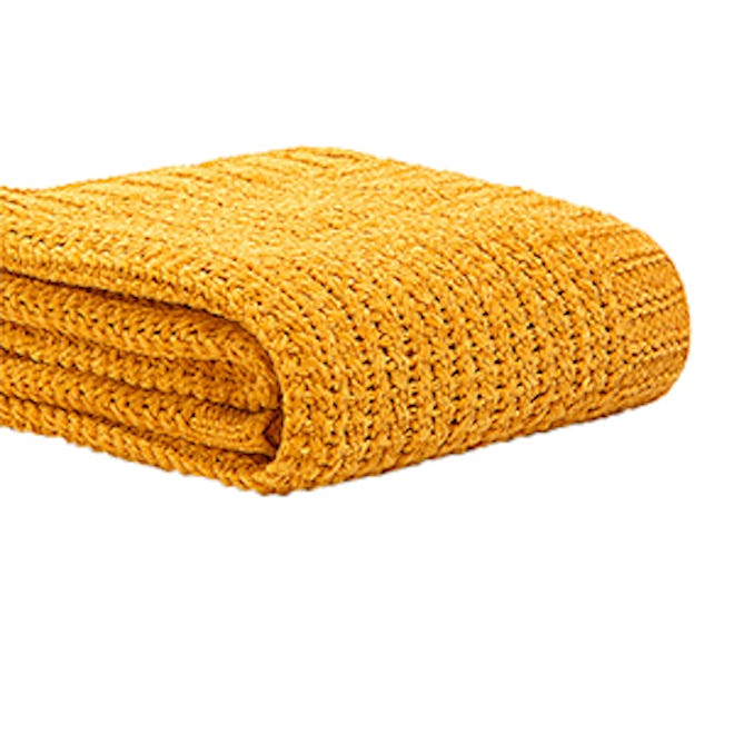 Chenille Tricotine Knit Blanket