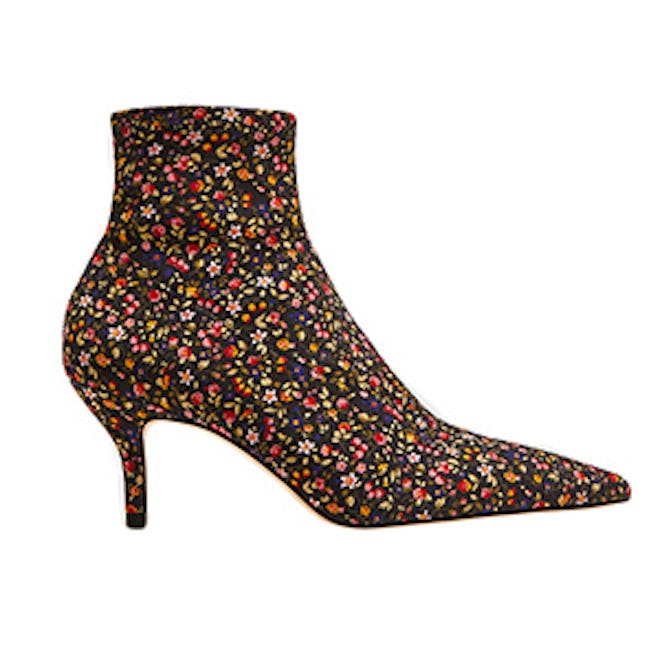Printed High Heel Ankle Boots