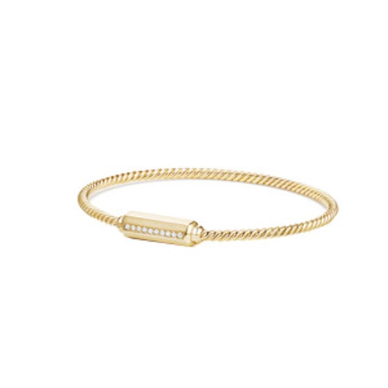 Barrels Bracelet With Diamonds In 18K Gold