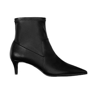 Kitten Heel Ankle Boots With Pointed Toes