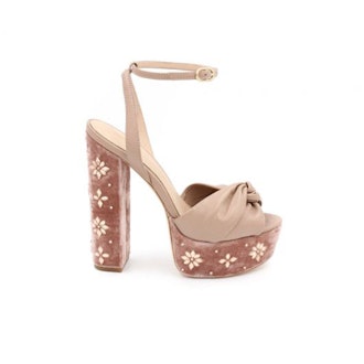 Claudette Crystal-Embellished Platform Sandals