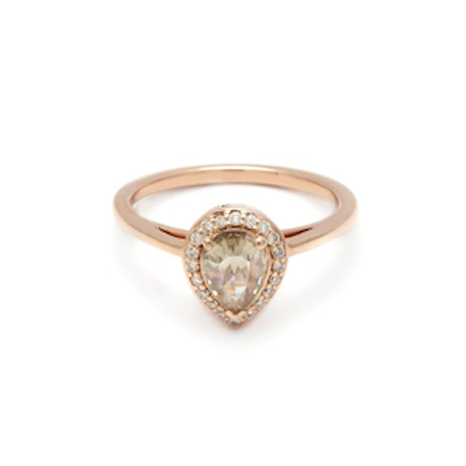 Pear Rosette Ring Rose