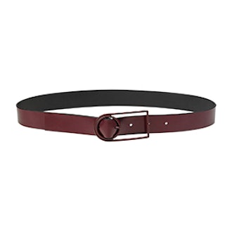 Leather Waist Belt With Wired Buckle