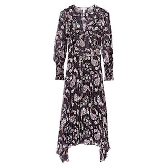 Jewel Paisley Pleated Dress