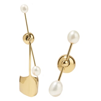 Cloud Nine Gold-Plated Pearl Earring
