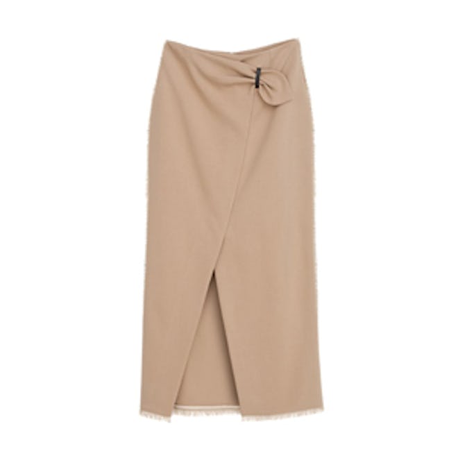 Muse Wrap Front Pencil Skirt