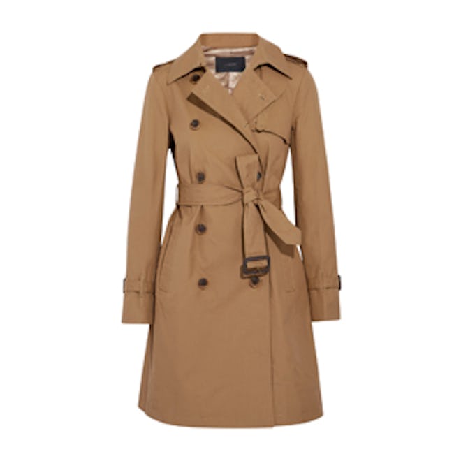 Cotton-Canvas Trench Coat