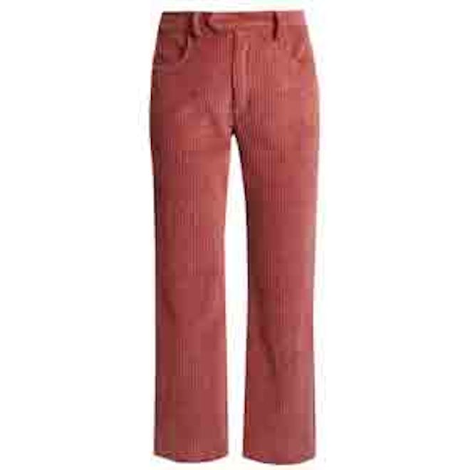 Reo Straight-Leg Corduroy Cropped Trousers