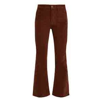 Marty Mid-Rise Kick-Flare Corduroy Trousers