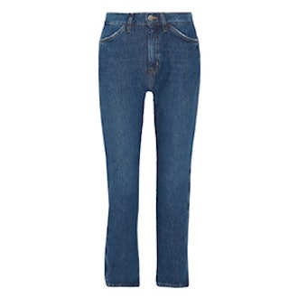 Cult Cropped High-Rise Straight-Leg Jeans