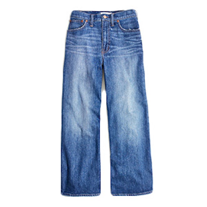 Wide-Leg Crop Jeans in Bainbridge Wash
