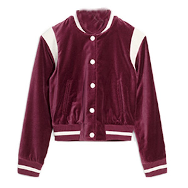 Velvet Baseball Jacket