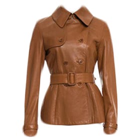 Black Label Belted Leather Jacket