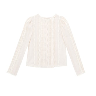 La Vie Wool Gauze & Lace Top