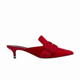 Limited Edition Red Velvet Mules