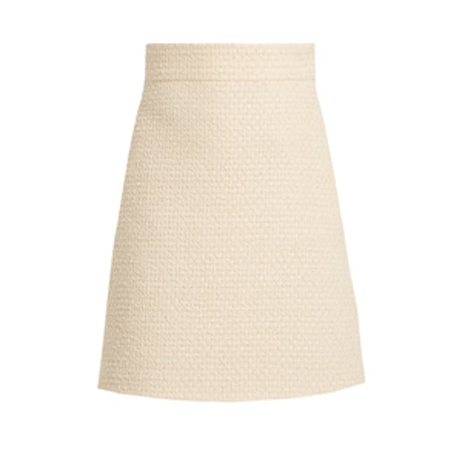 A-Line Tweed Skirt