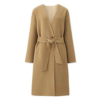 Double Face Collarless Coat