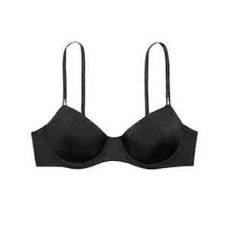 Wicked Unlined Uplift Bra in Black Smooth