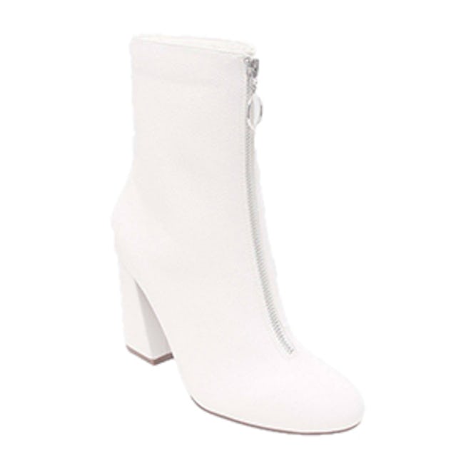 Keisa Patent Zip Front Booties