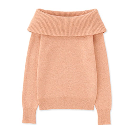 Lamswool Blend Cowlneck Sweater