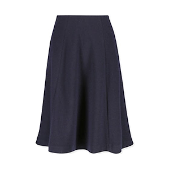 Wool-Blended Jersey Volume Skirt