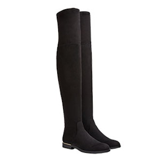 Flat Elastic Over-The-Knee Boots