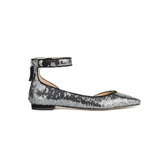 Evana Sequined D’Orsay Flats