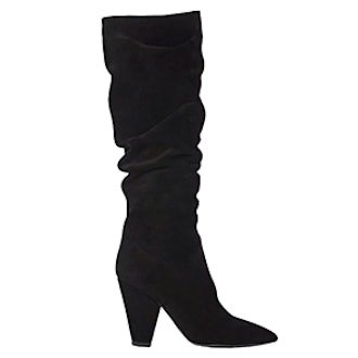 Suede Slouchy Knee Boots