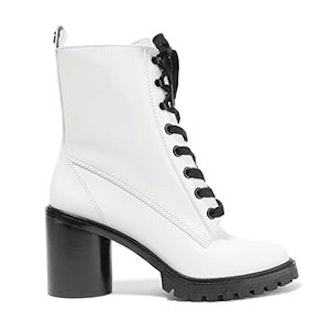 Ryder Lace-Up Polished-Leather Ankle Boots