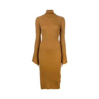 Fitted Bell Sleeve Dress