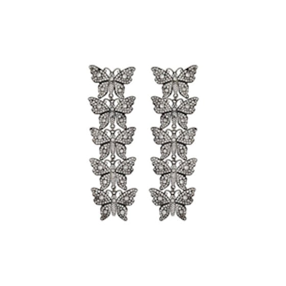 Crystal Butterfly Earrings