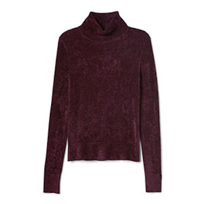 Chenille Long Sleeve Turtleneck