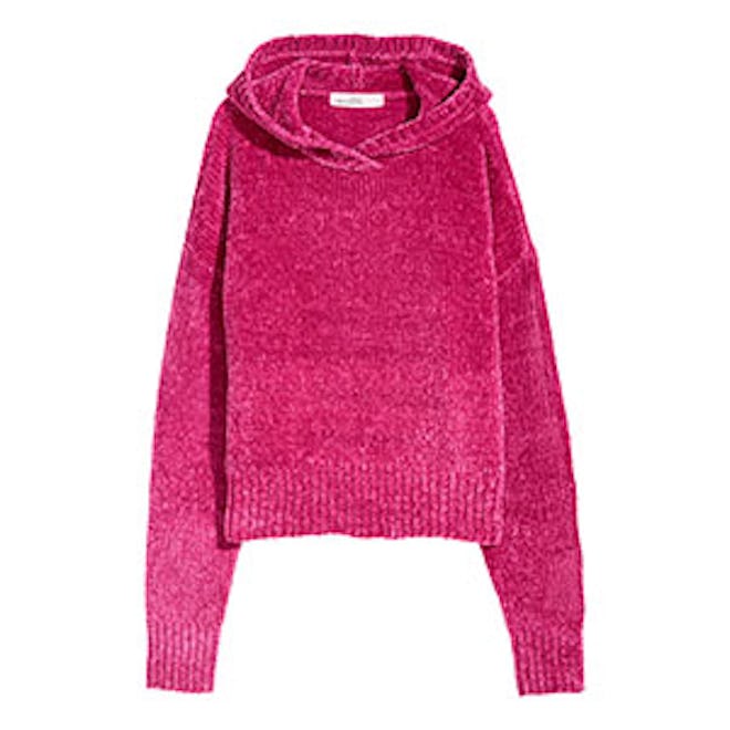 Chenille Hooded Sweater