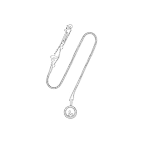 Happy Diamonds 18-Karat White Gold Diamond Necklace